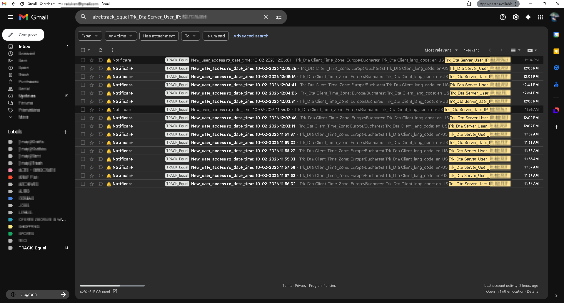 Exemplu - Monitorizarea personalizată a traficului WEB
